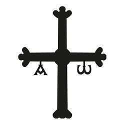 Pegatina de la cruz de asturias